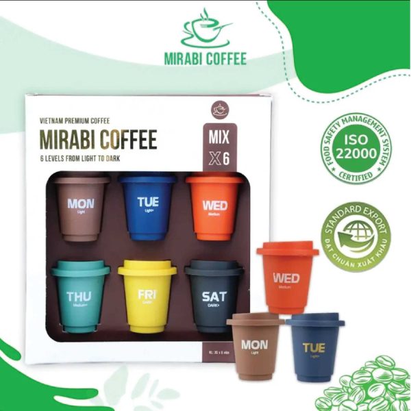 Cà phê espresso mirabi hộp 6 mix 1